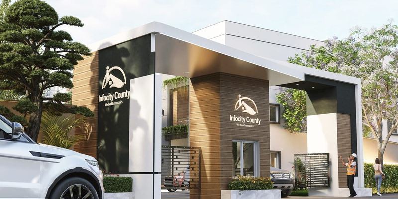 Infocity Villas project entrance